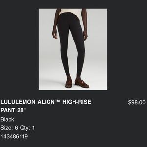 Lululemon Align High-Rise 28” Leggings